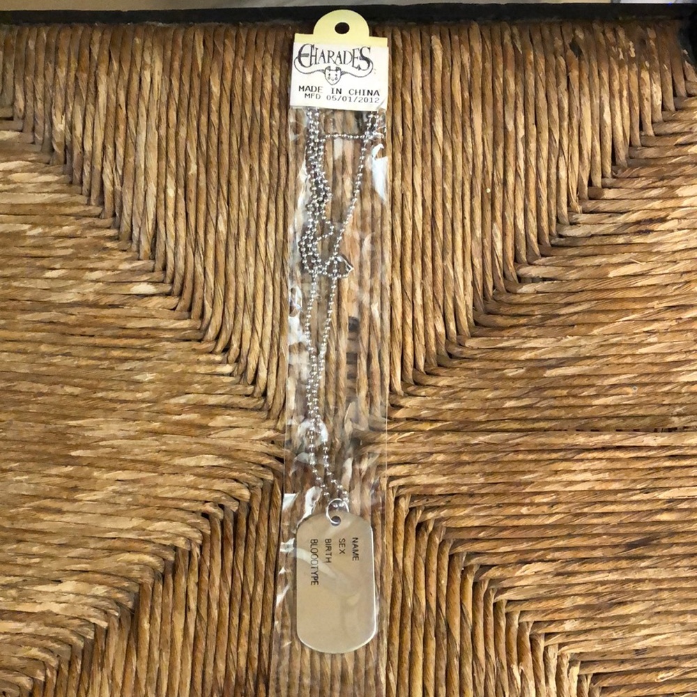US Army Dog tag costume